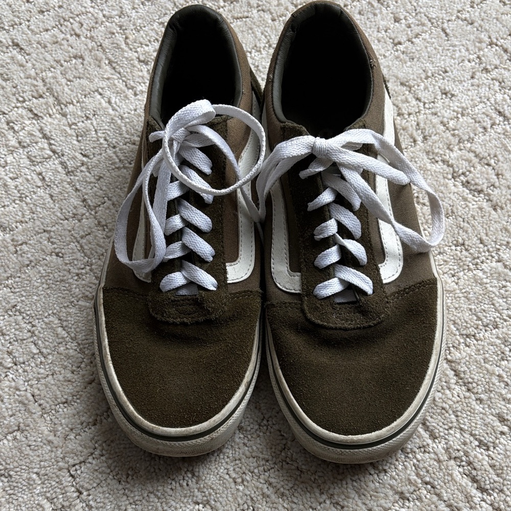 Vans Women's Dark Green Suede Shoes